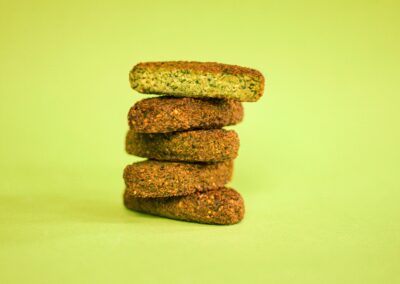 Wallafel Original shape the green one. Falafel